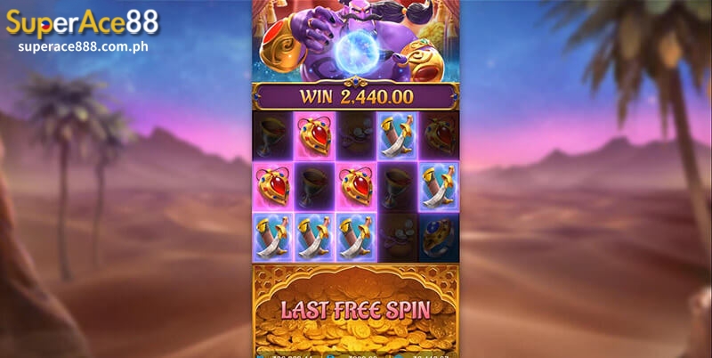 Genie's 3 Wishes Slot PG Free Spins Bonus